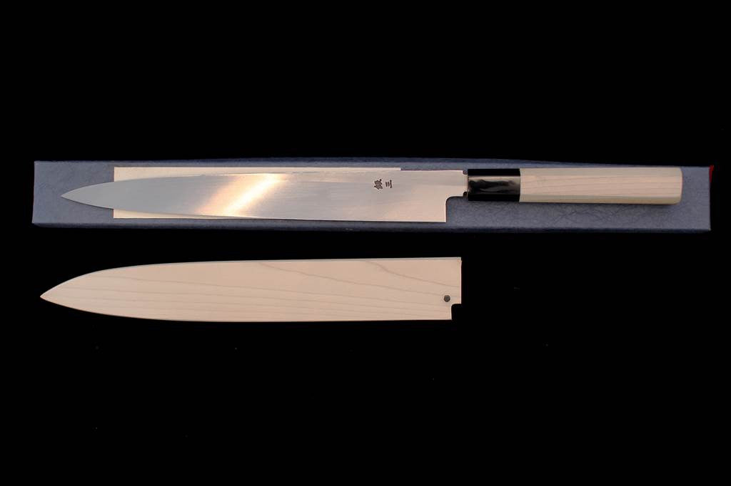 Gesshin Hide 270mm Ginsanko Hon-Kasumi Yanagiba