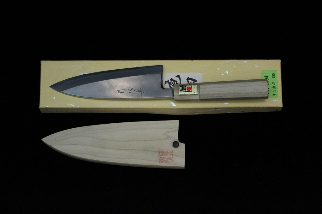 Gesshin Hide 150mm Blue #1 Hon-Kasumi Deba