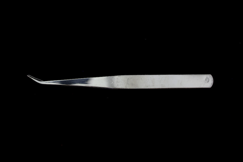 Plating Tweezers - 150mm Bent Tip