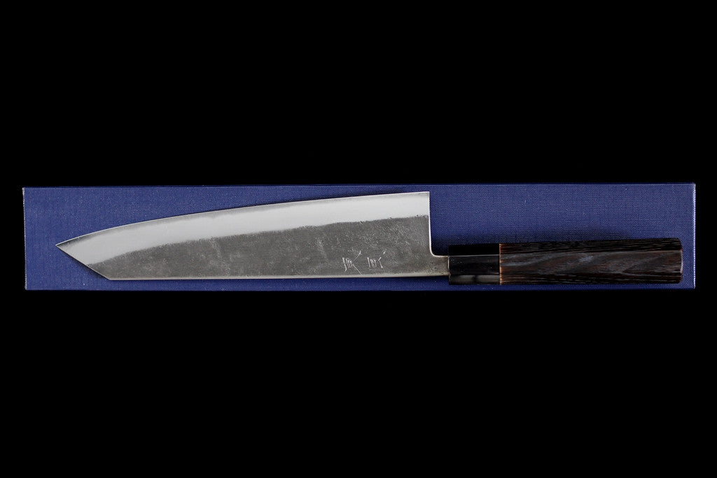 Kochi 240mm Kurouchi Stainless Clad Carbon Kiritsuke Wa-Gyuto