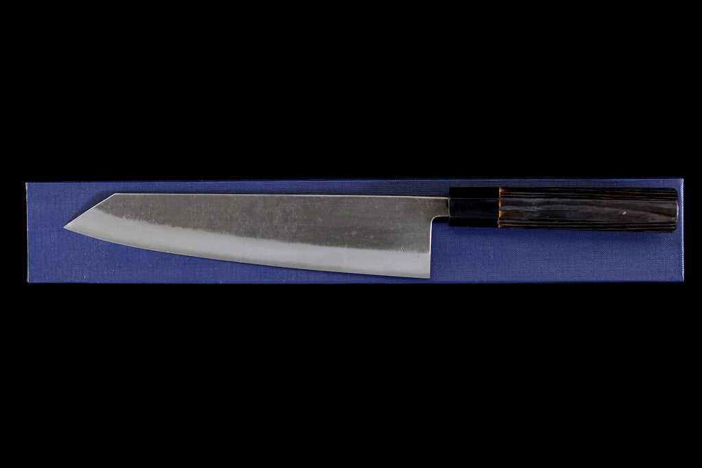 Kochi 240mm Kurouchi Stainless Clad Carbon Kiritsuke Wa-Gyuto