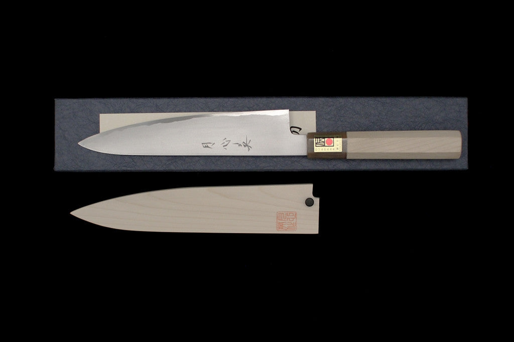 Gesshin Hide 210mm White #2 Hon-Kasumi Wa-Gyuto