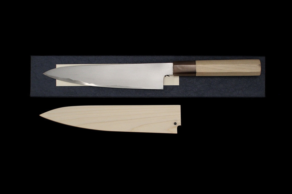 Gesshin Hide 210mm White #2 Hon-Kasumi Wa-Gyuto