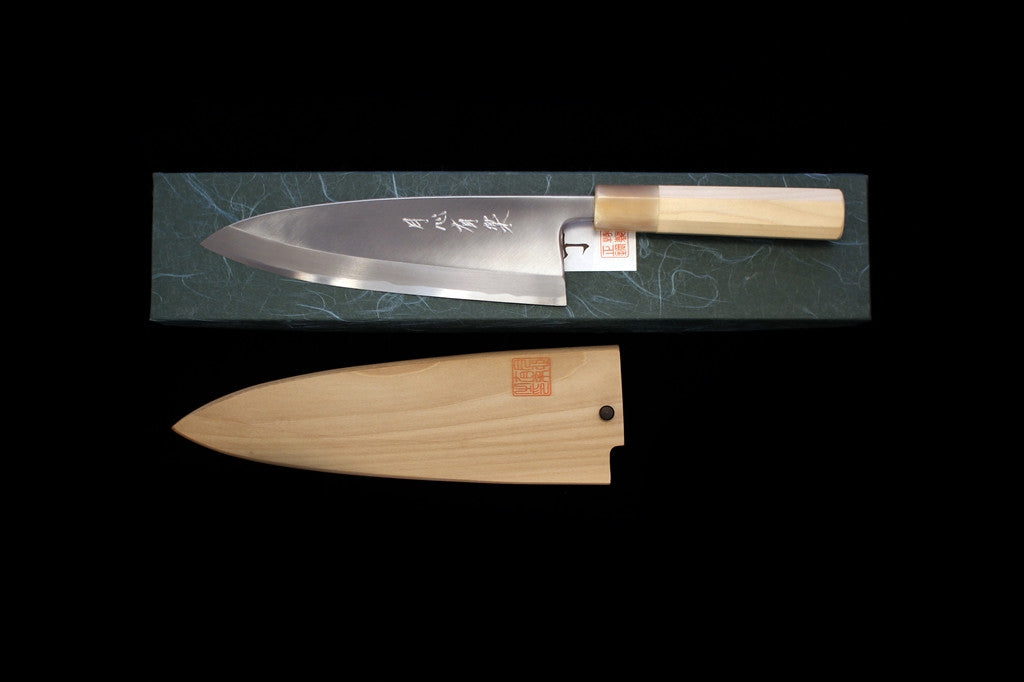 Gesshin Uraku 195mm White #2 Left-Handed Deba