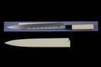 Gesshin Hide 300mm Blue #1 Left-Handed Hon-Kasumi Yanagiba