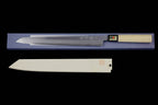Gesshin Hide 300mm Blue #1 Left-Handed Hon-Kasumi Kensaki Yanagiba