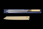 Gesshin Hide 270mm Blue #1 Left-Handed Hon-Kasumi Kensaki Yanagiba