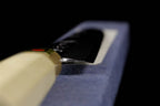 Gesshin Hide 270mm Blue #1 Hon-Kasumi Yanagiba with Engraved Momiji (Japanese Maple)