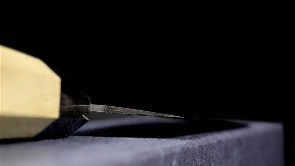Gonbei 160mm Hammered Damascus Nakiri