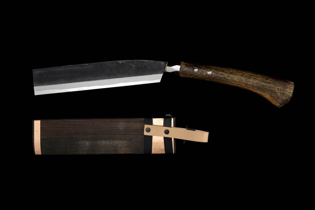 Gesshin Outdoor 240mm Blue #2 Kurouchi Koshi-Nata