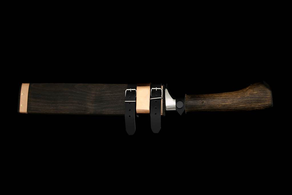 Gesshin Outdoor 210mm Blue #2 Kurouchi Ken-Nata - Japanese Knife Gesshin Outdoor 210mm Blue #2 Kurouchi Ken-Nata - Japanese Knife