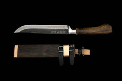 Gesshin Outdoor 210mm Blue #2 Kurouchi Ken-Nata - Japanese Knife