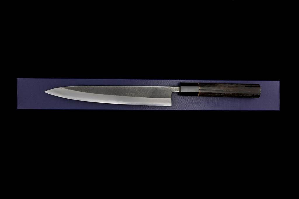Kochi 210mm Kurouchi Stainless Clad Carbon Wa-Petty