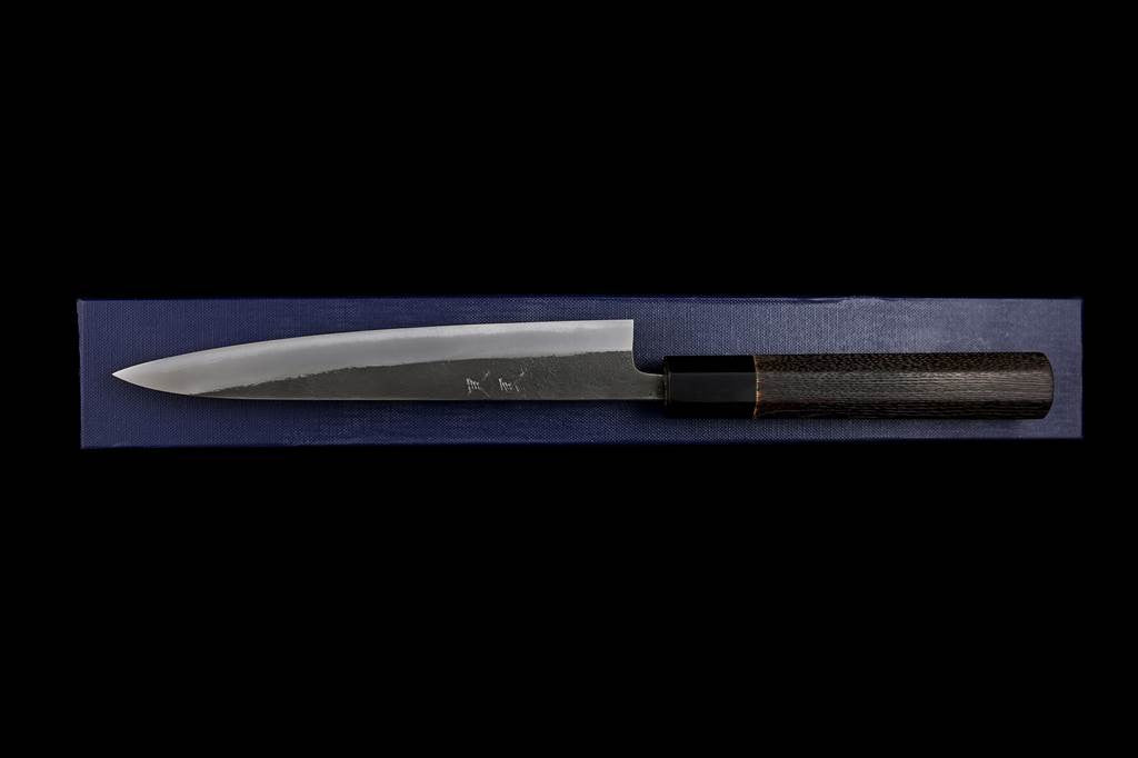 Kochi 180mm Kurouchi Stainless Clad Carbon Wa-Petty