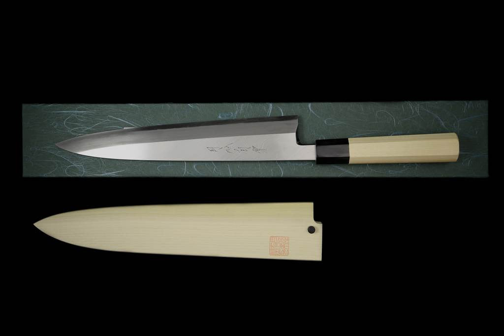Gesshin Uraku 270mm White #2 Mioroshi Deba