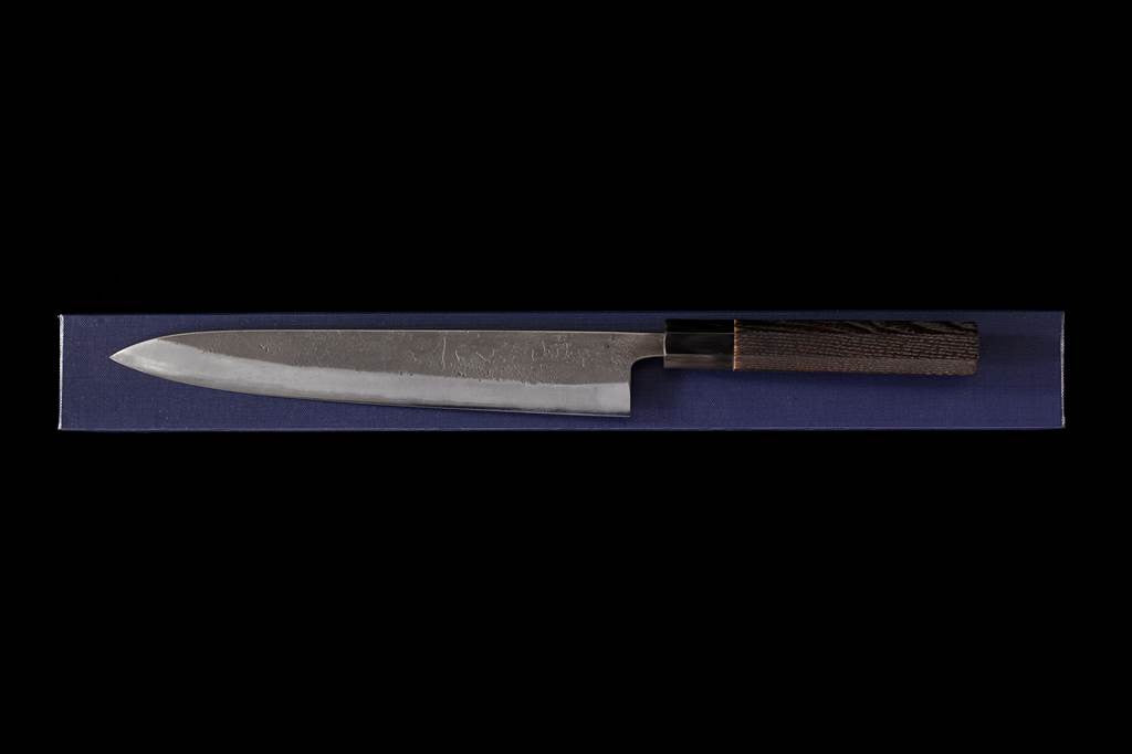Kochi 240mm Kurouchi Stainless Clad Carbon Wa-Sujihiki