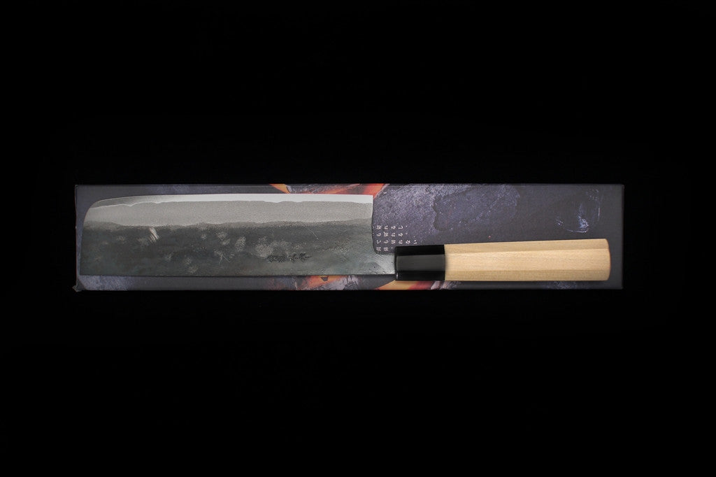 Zakuri 180mm Blue Super Kurouchi Nakiri